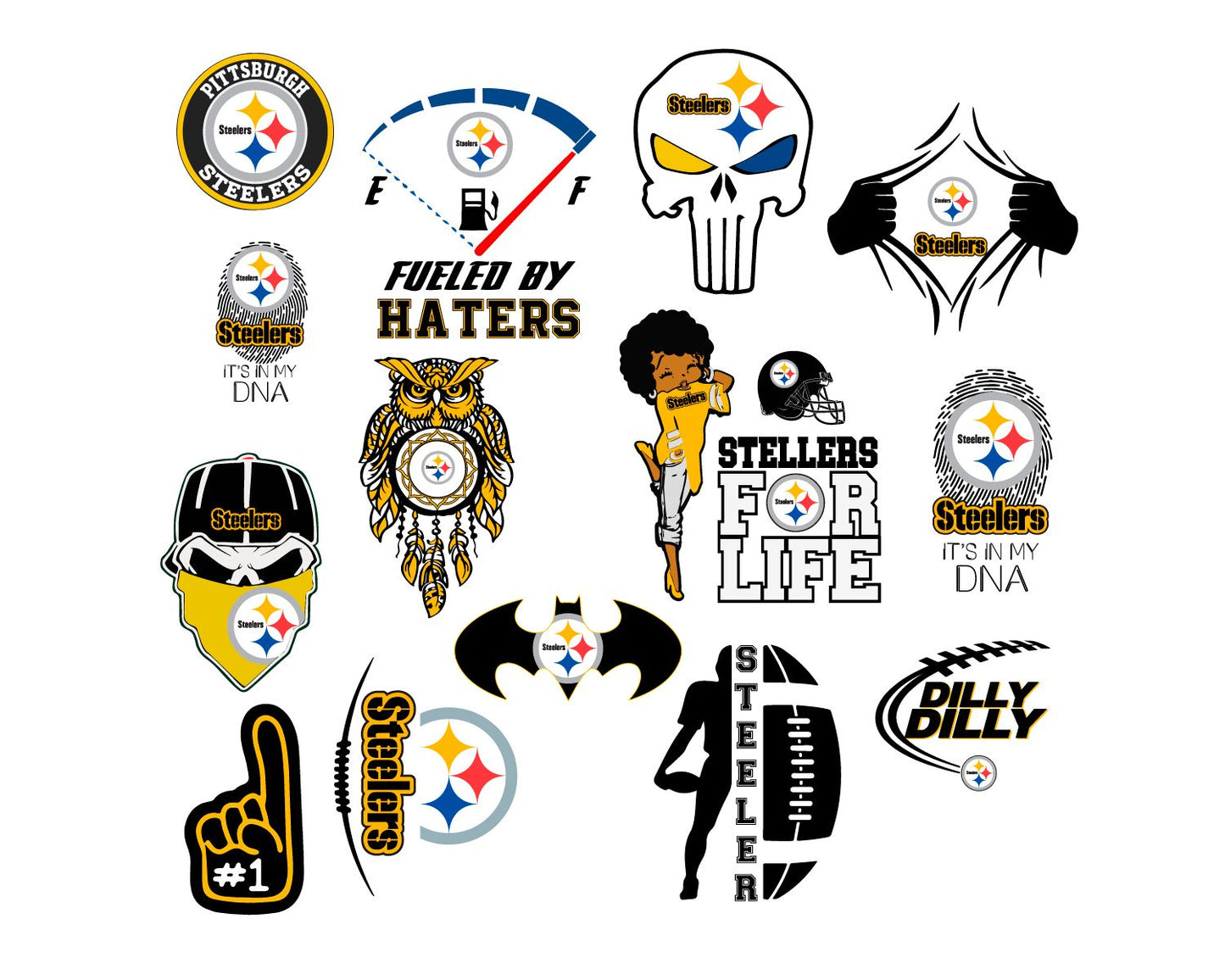 Pittsburgh Steelers Bundle Svg, Steelers Svg, Steelers logo svg