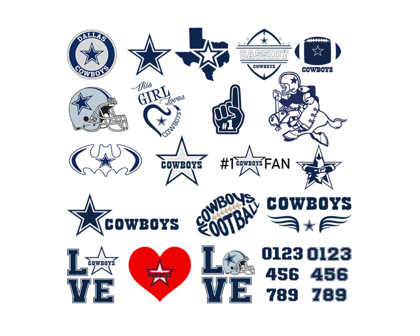 Dallas Cowboys Bundle Svg, Cowboys Svg, Cowboys logo svg, Nfl svg