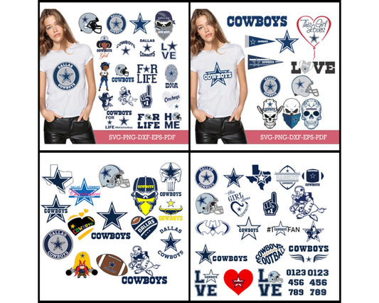 Dallas Cowboys Bundle Svg, Cowboys Svg, Cowboys logo svg, Nfl svg