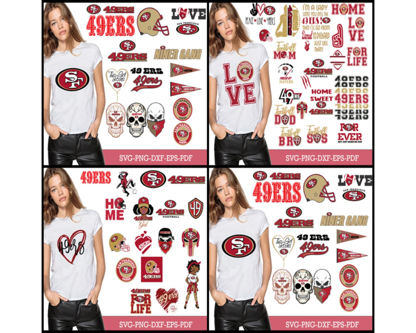 San Francisco 49ers Bundle Svg, SF 49ers Svg, 49ers Logo Svg, Nfl Svg