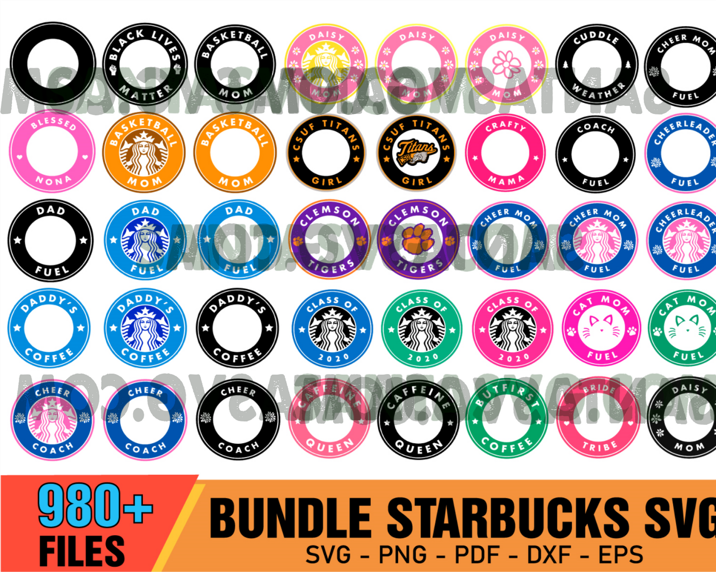 Huge Starbucks Mega Bundle Svg, Starbucks Svg, Starbucks Wrap Svg