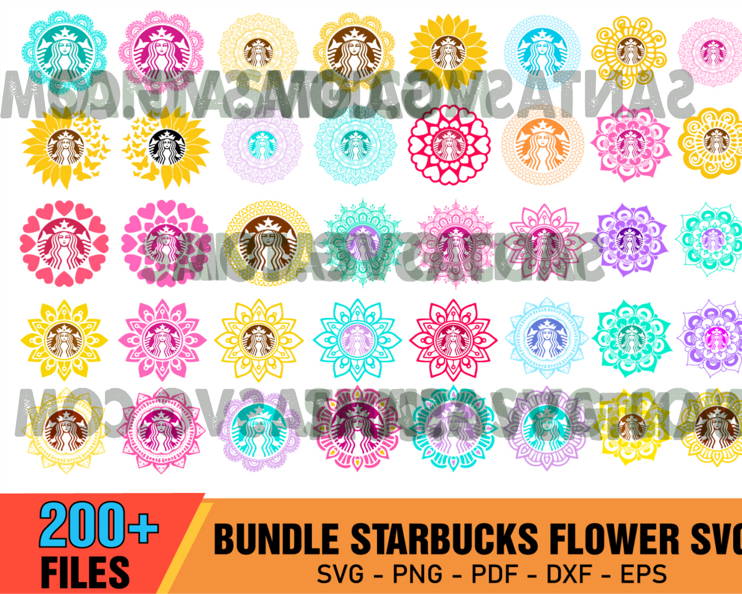 Huge Starbucks Mega Bundle Svg, Starbucks Svg, Starbucks Wrap Svg