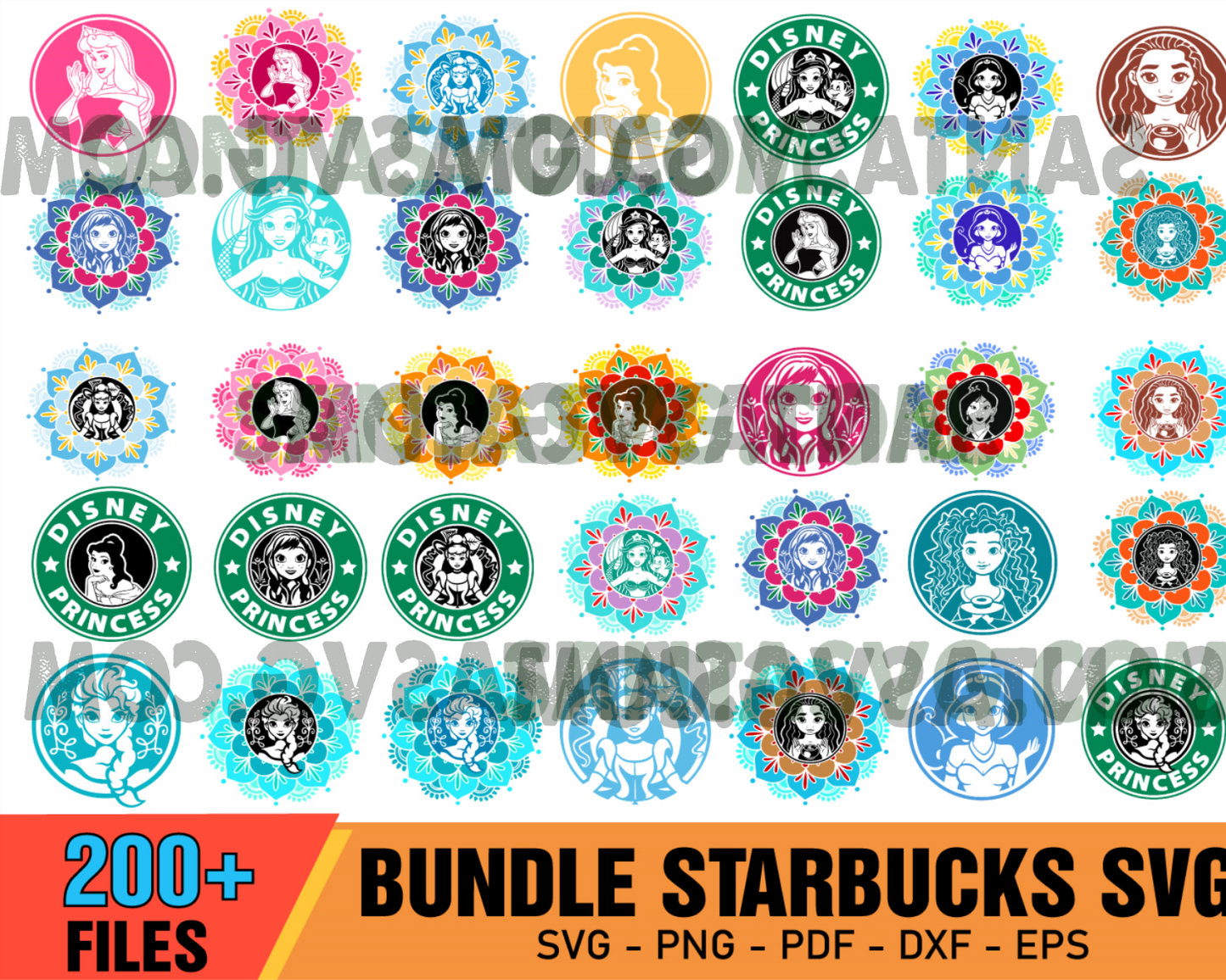 Huge Starbucks Mega Bundle Svg, Starbucks Svg, Starbucks Wrap Svg