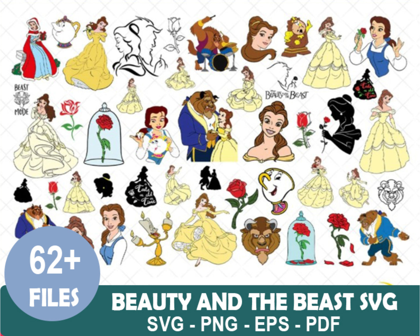 Beauty And Beast Bundle Svg, Trending Svg, Beauty And Beast