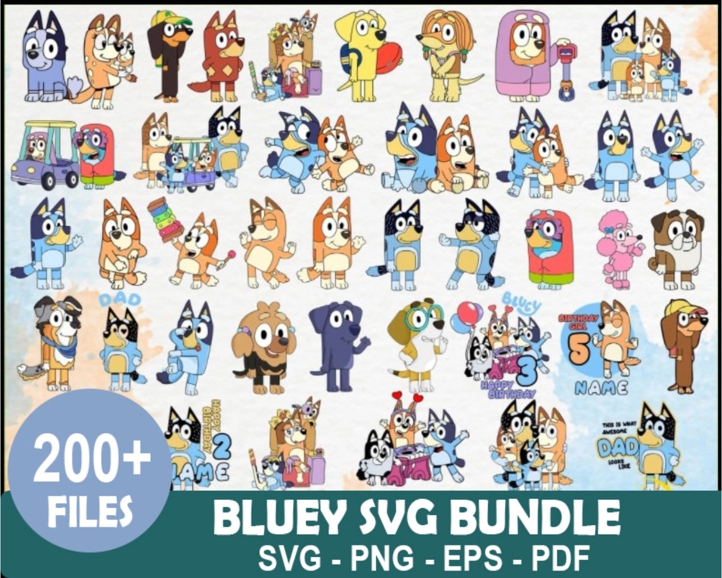 Bluey Bundle Svg, Trending Svg, Bluey Svg, cricut