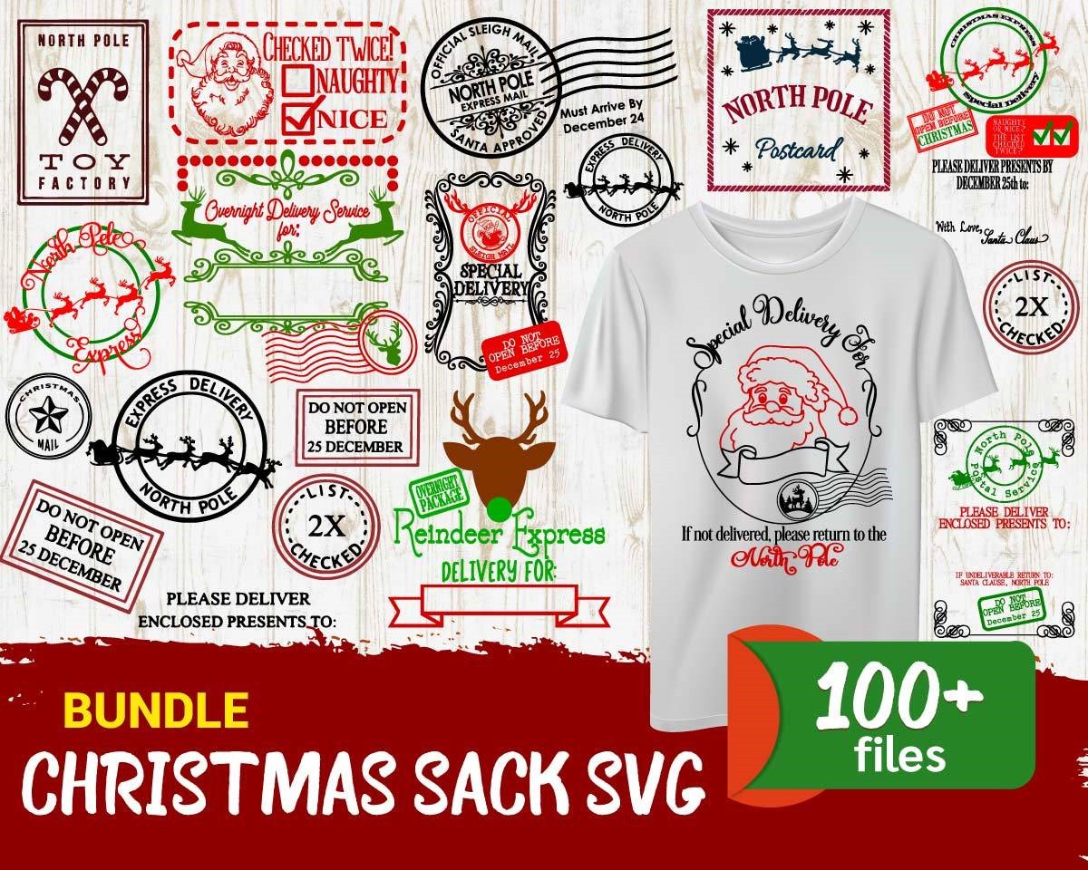 Christmas Mega Bundle Svg, Christmas Sack Svg, Snoopy Christmas Svg