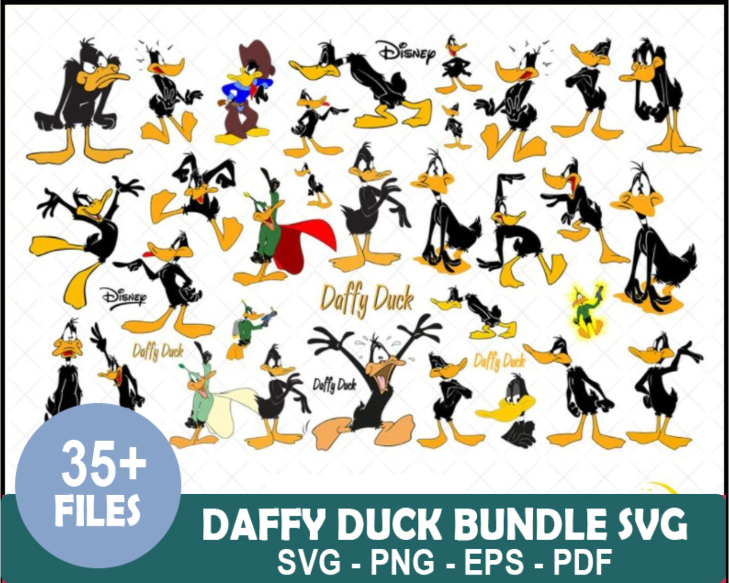 Daffy Duck svg, Looney Tunes svg, Looney svg, Cartoon svg, Disney svg