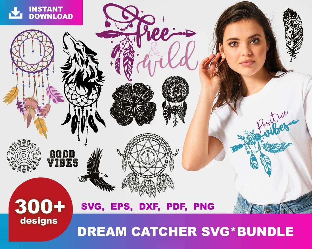 Mega Bundle Svg, Dream Catcher Svg, Lips Bundle Svg, Hand Drawn Floral