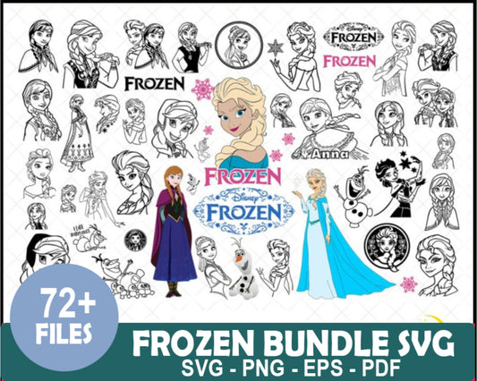 Frozen Bundle Svg, Frozen svg, Frozen cricut, Frozen Digital Paper