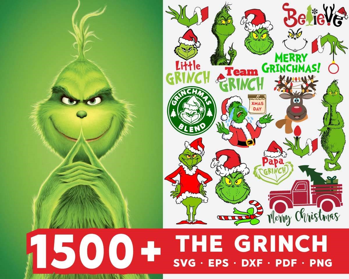 Christmas Mega Bundle Svg, Grinch Svg, Disney Christmas Svg