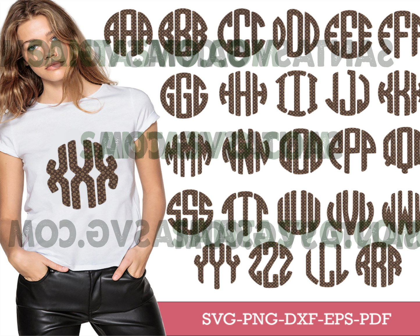 Louis Vuitton Monogram Alphabet Png, Louis Vuitton Png, Monogram