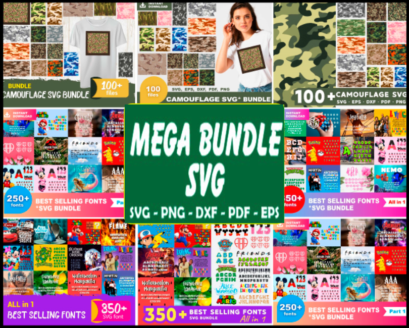 350 Best Selling Front Mega Bundle Svg, Fronts Bundle Svg, Fronts Svg