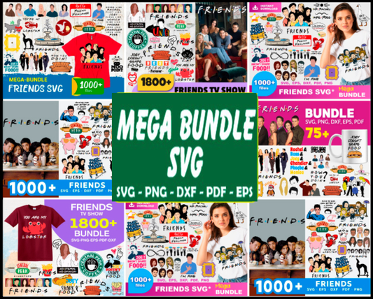 5000 FRIENDS Mega Bundle Svg, TV Show Svg, Friends Show Svg