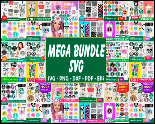 Huge Starbucks Mega Bundle Svg, Starbucks Svg, Starbucks Wrap Svg