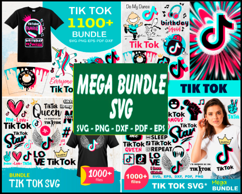 Huge Tiktok Mega Bundle Svg