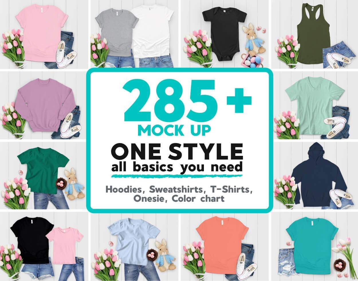 Mockup One Style Png Mega Bundle, Mockup Png, Basics Mockup