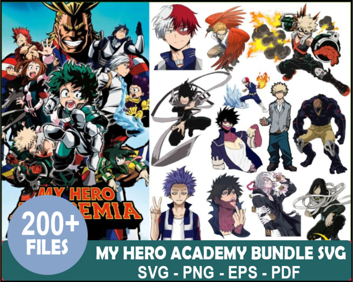 My Hero Academia SVG, My Hero Academia Vector, Hero Academia Bundle