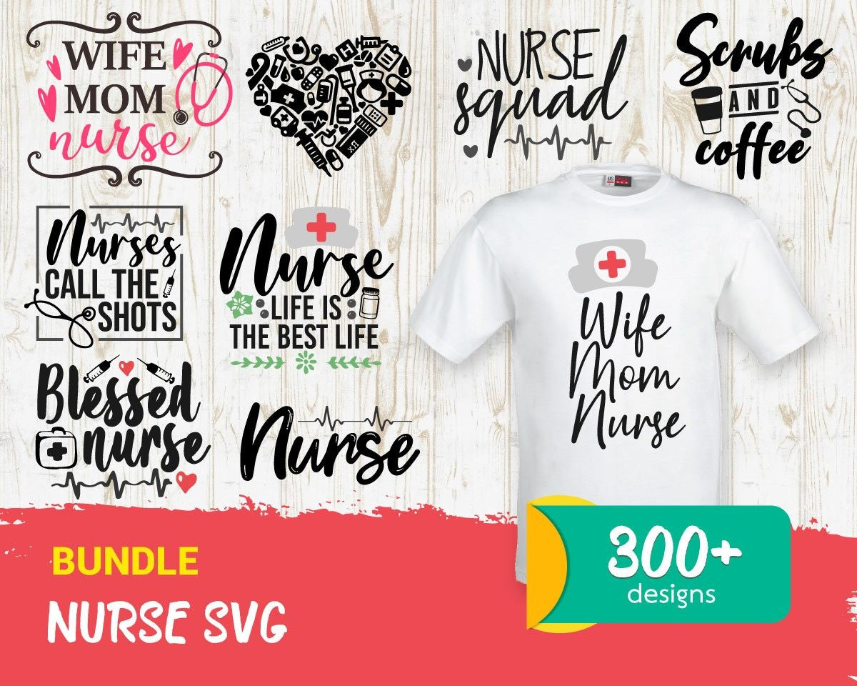 Doctor and Nurse Mega Bundle Svg, Doctor Svg, Nurse Svg, Nurse Life