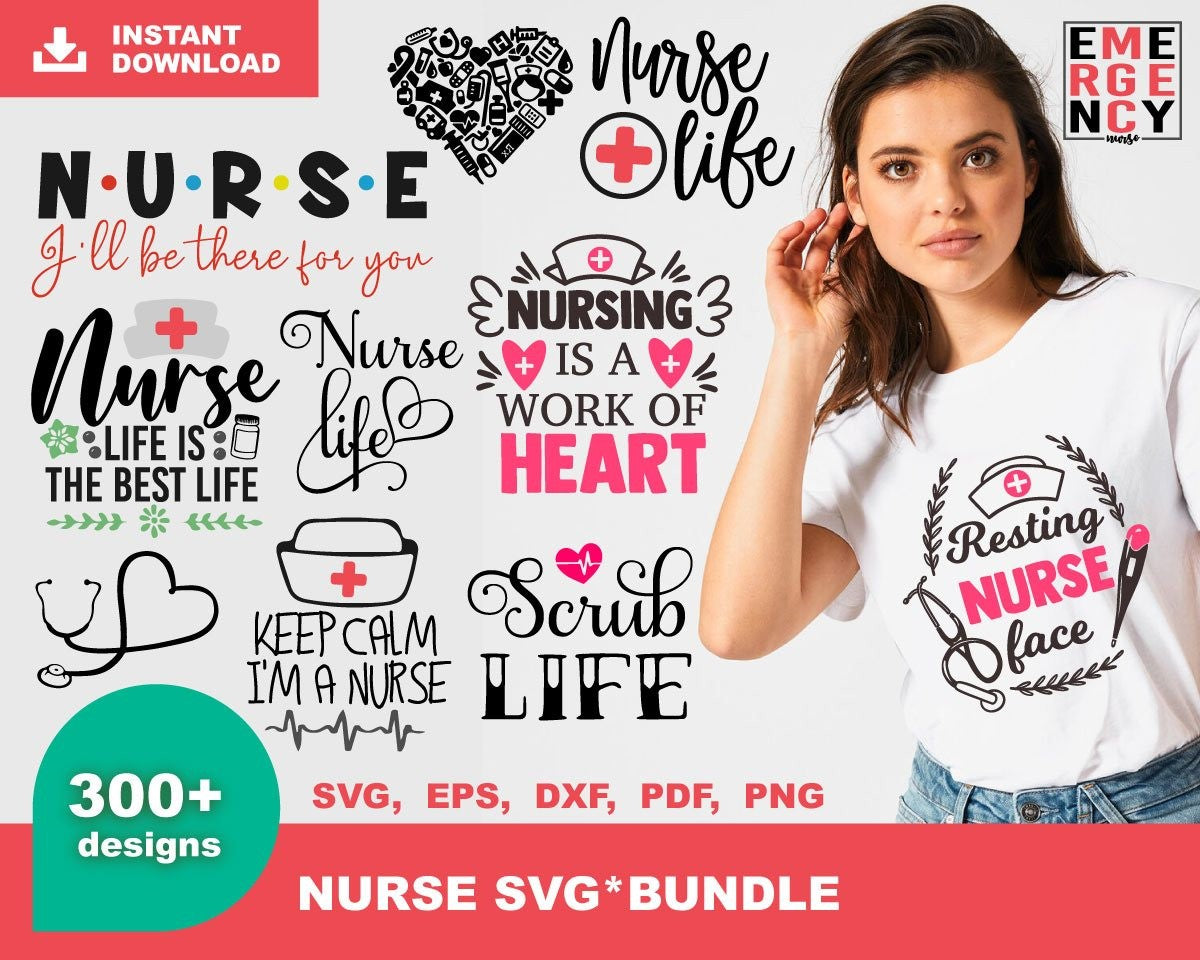 Doctor and Nurse Mega Bundle Svg, Doctor Svg, Nurse Svg, Nurse Life