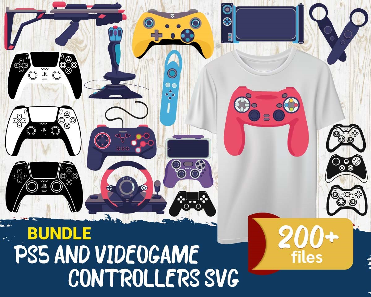 Roblox and PS5 Game Mega bundle, Roblox Svg, PS5 Svg, Video Game