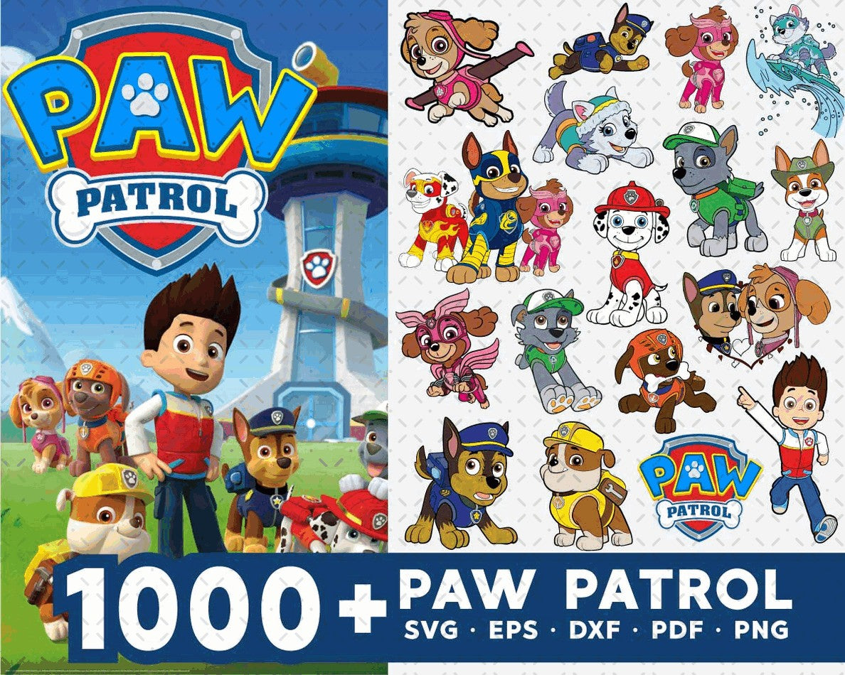 Huge Paw Patrol Mega Bundle Svg, Paw Patrol Bundle Svg, Patrol Svg