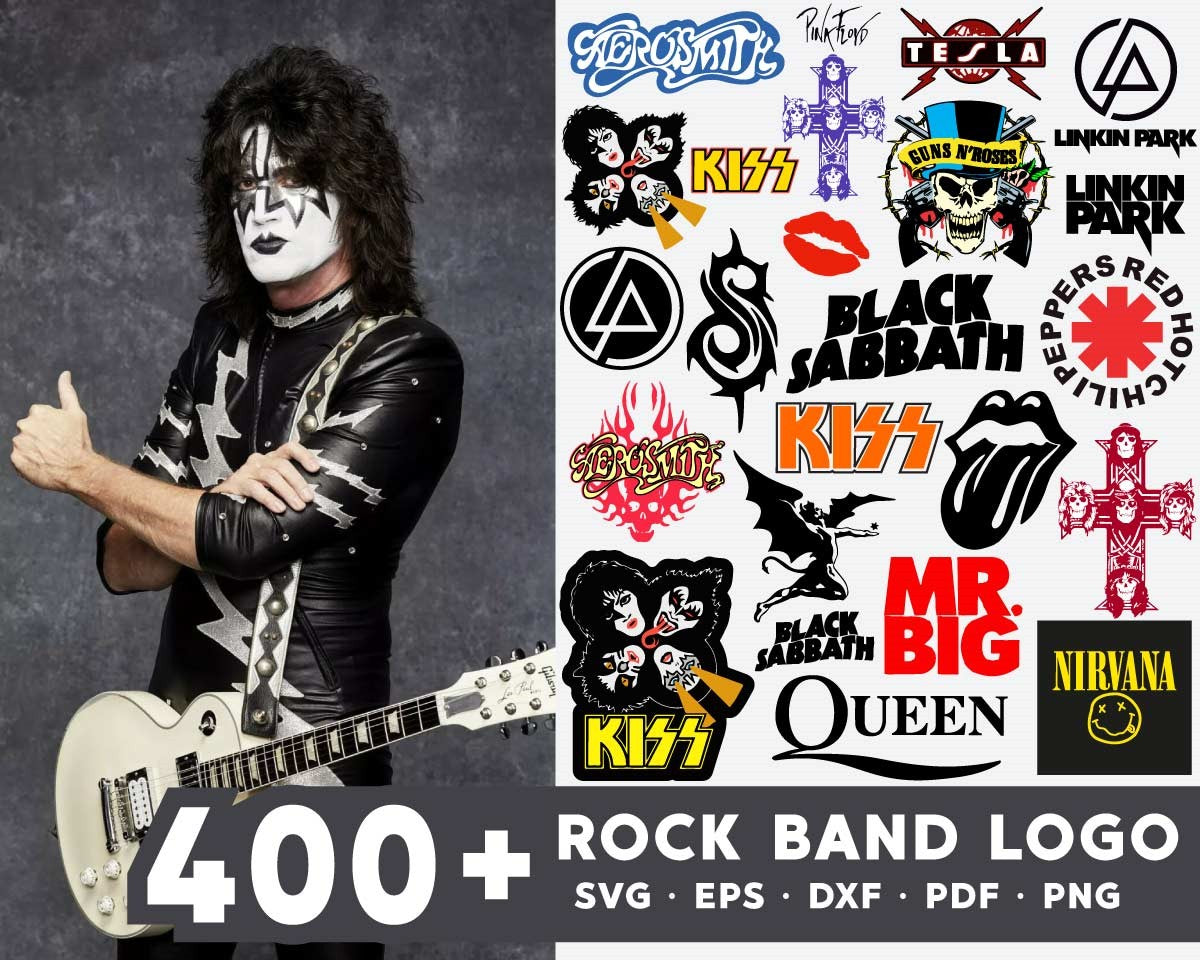 400 Rock Brand Logo SVG, Rock Band Svg, Bundle Rock Band