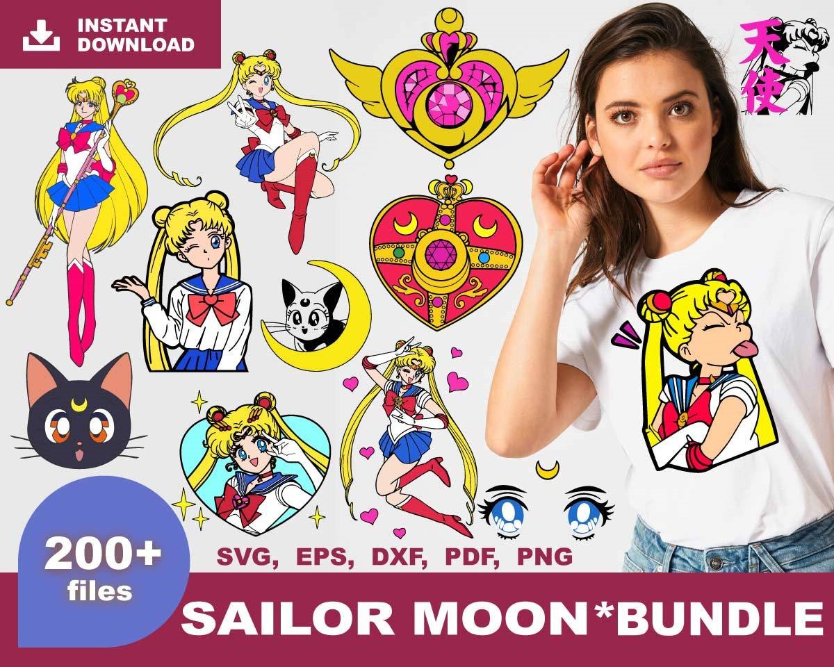 Cartoon Mega Bundle Svg, Disney Svg, Sailor Moon Svg, Tinkerbell Svg