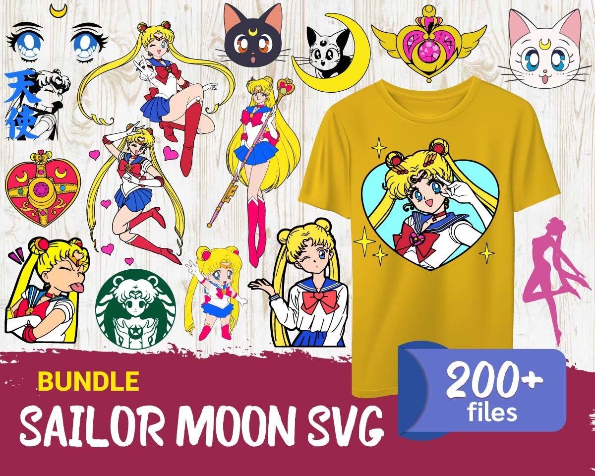 Cartoon Mega Bundle Svg, Disney Svg, Sailor Moon Svg, Tinkerbell Svg