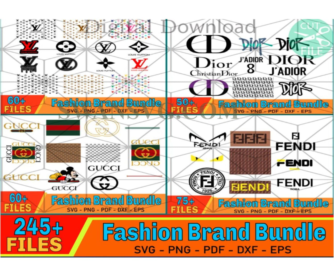 Fashion Brand Logo Svg, Bundle Logo  Svg, Brand Logo Svg, Famous Logo Svg