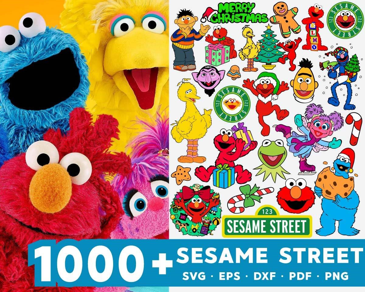 Sesame Street And Mario Mega Bundle Svg, Sesame Treet Svg, Mario Svg