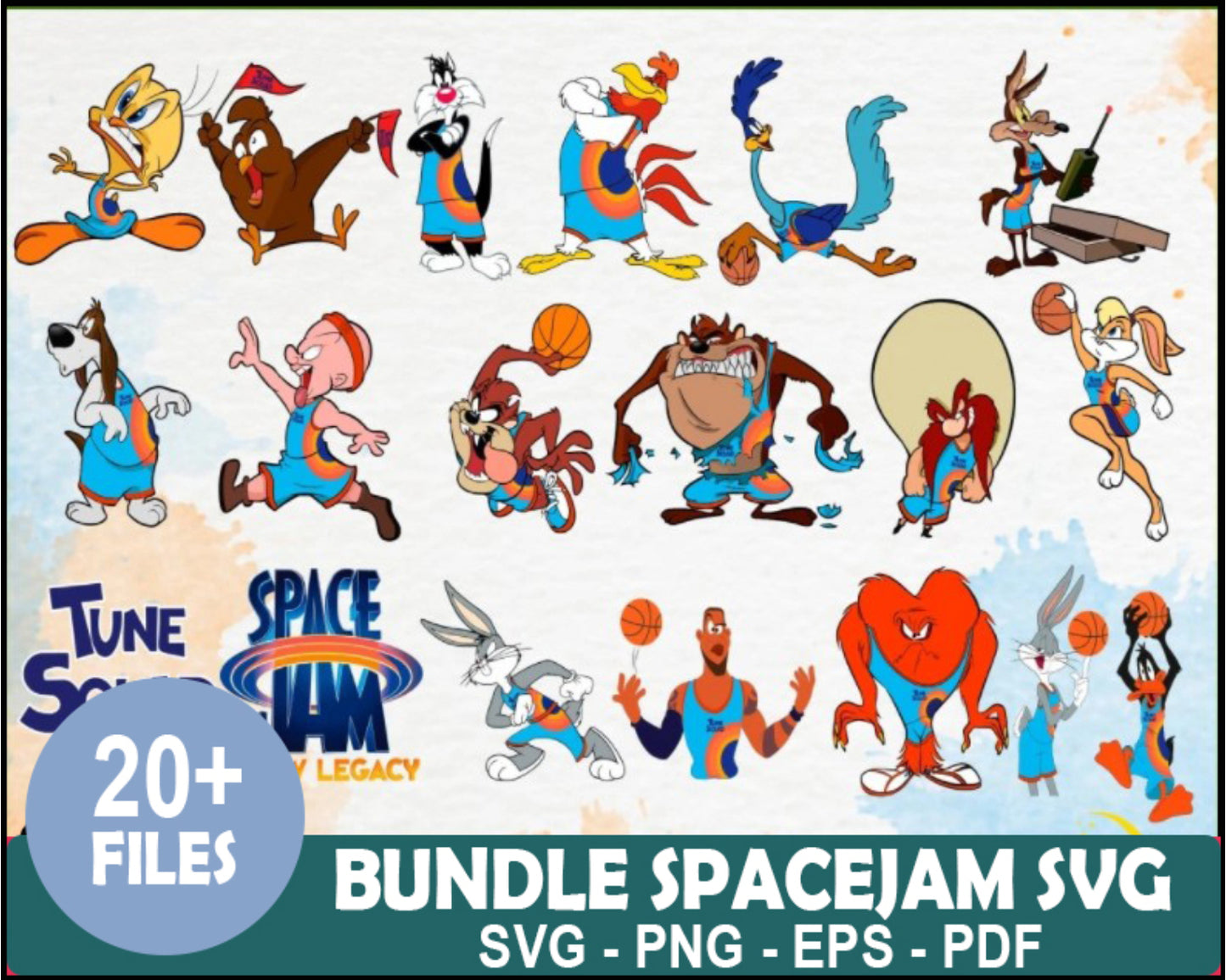 Space Jam bundle svg, Space Jam svg, Tune Squad, clipart