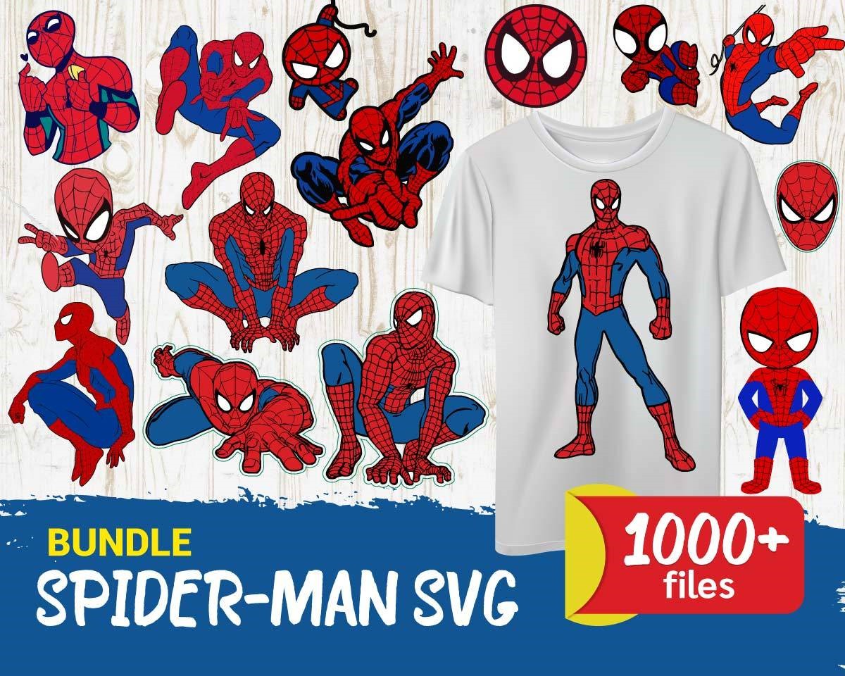 Spiderman Mega Bundle Svg, Marvel Spiderman Svg, Spiderman Svg