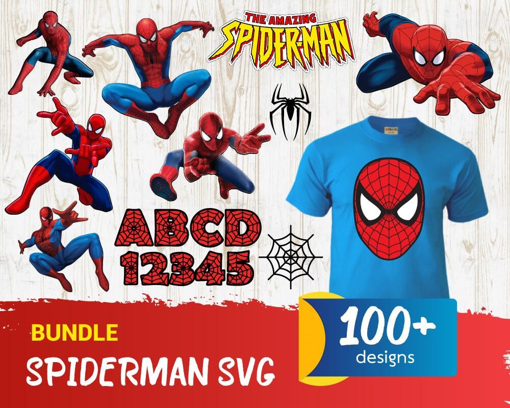 Spiderman Mega Bundle Svg, Marvel Spiderman Svg, Spiderman Svg