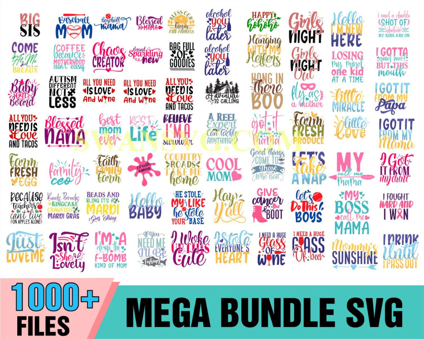 1000 Trending Quotes Mega Bundle SVG, Funny Quotes Svg, Quotes Bundle