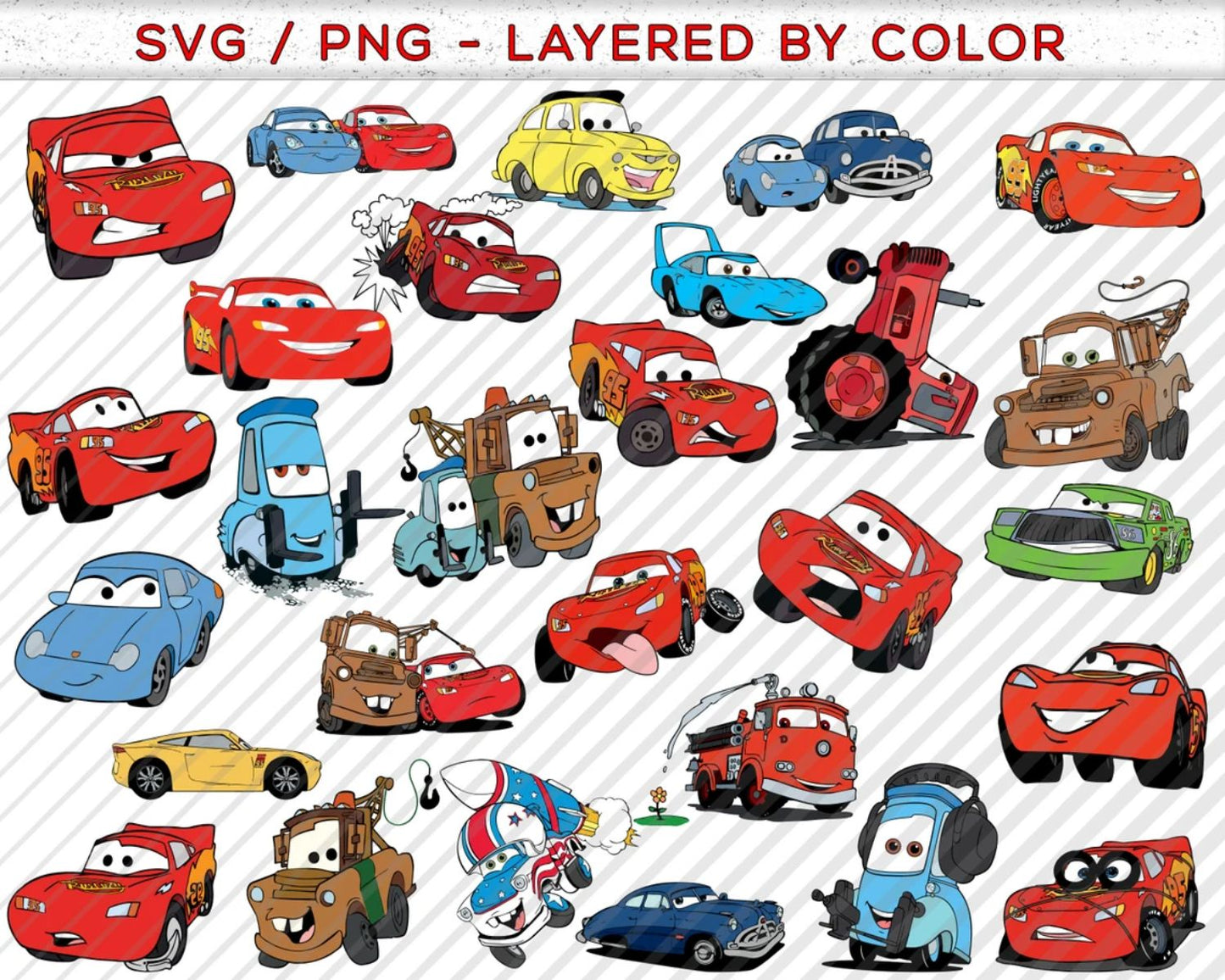 650 Mega Bundle CARS Png, Cars Png, Cars Birthday Png, Cars Party Png