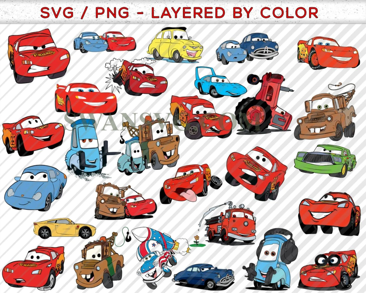 650 Mega Bundle CARS Png, Cars Png, Cars Birthday Png, Cars Party Png