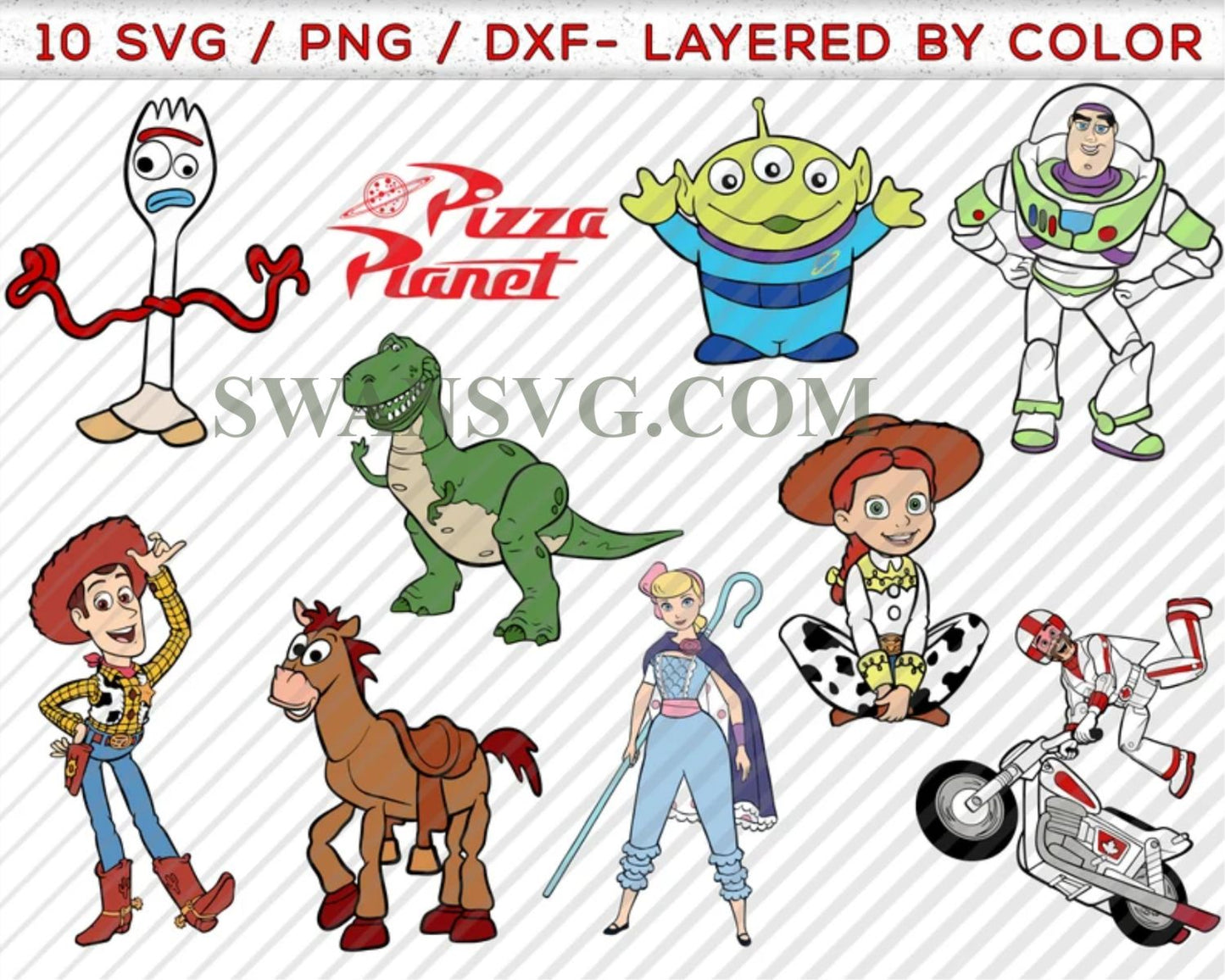 400 TOY STORY Mega Bundle Png, Toy Story Png, Woody Svg