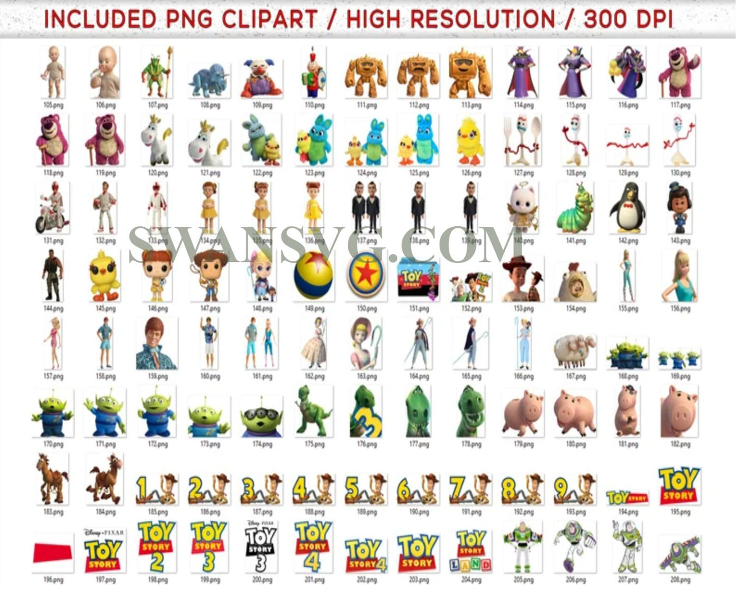 400 TOY STORY Mega Bundle Png, Toy Story Png, Woody Svg