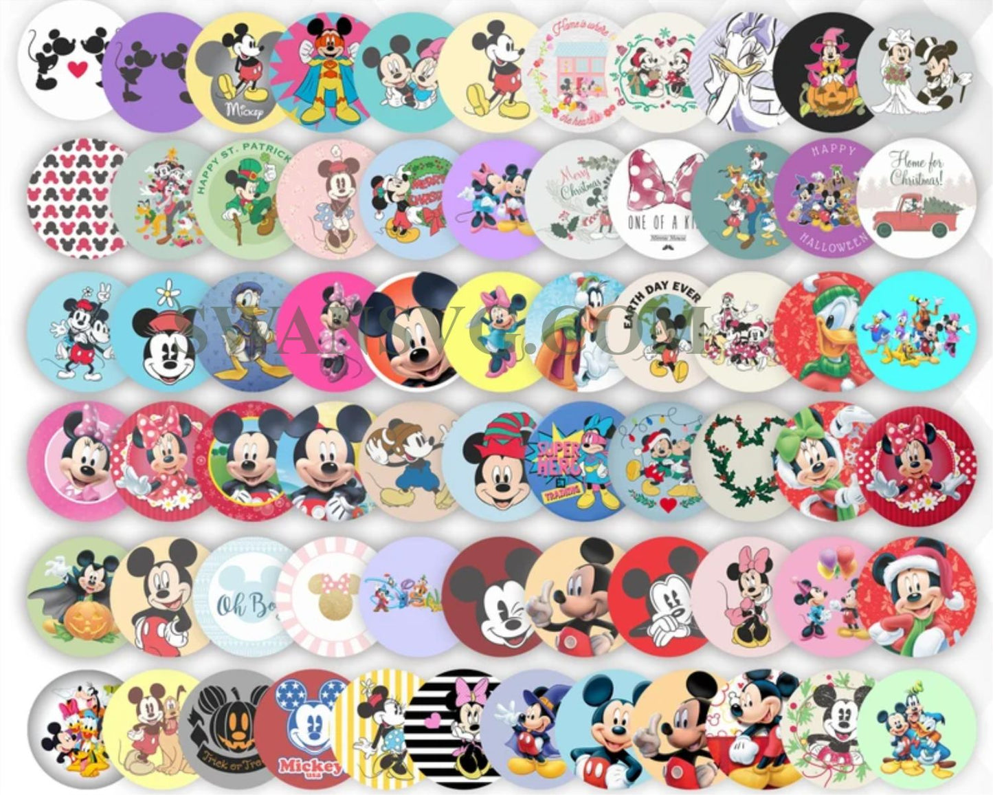 670 Mega Bundle Mickey Mouse Png, Mickey Mouse SVG, Disney Friends