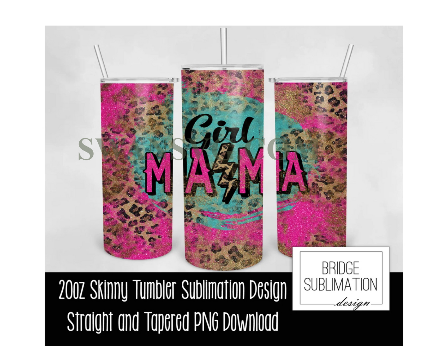 20 Mama Tumbler Bundle, 20oz Skinny Tumbler Sublimation PNG