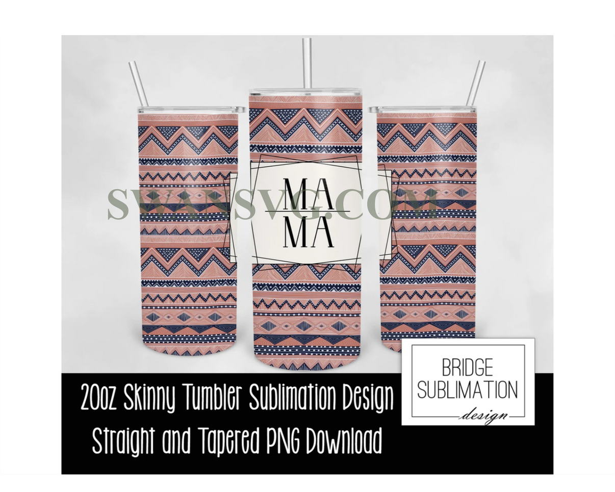 20 + Mama Tumbler Bundle, 20oz Skinny Tumbler Sublimation PNG SwanSvg