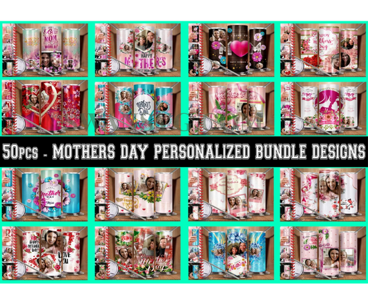 50 PCS,  Mothers Day Tumblers Sublimation, Tumblers Digital